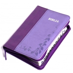 Biblie mica lux, coperta color doua nuante mov